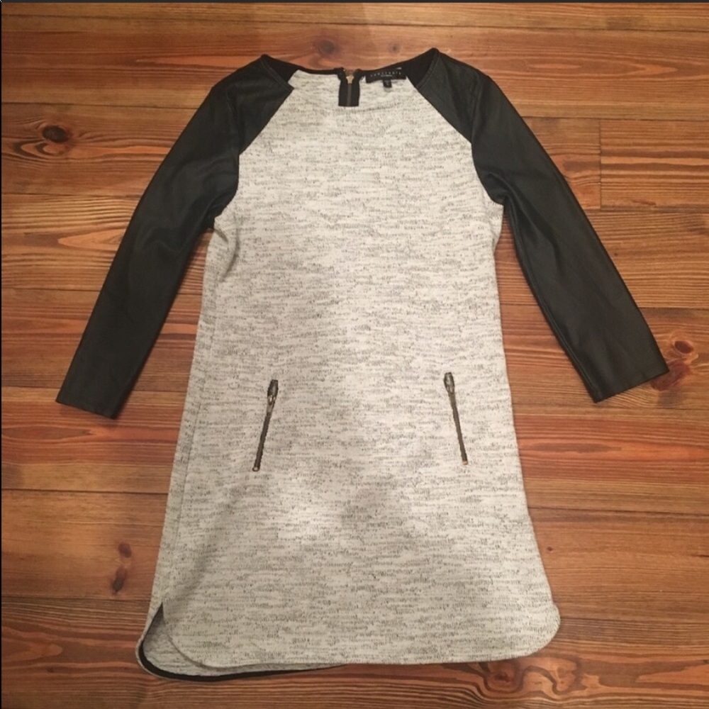 Sanctuary Clothing Gray and Black Exposed Top